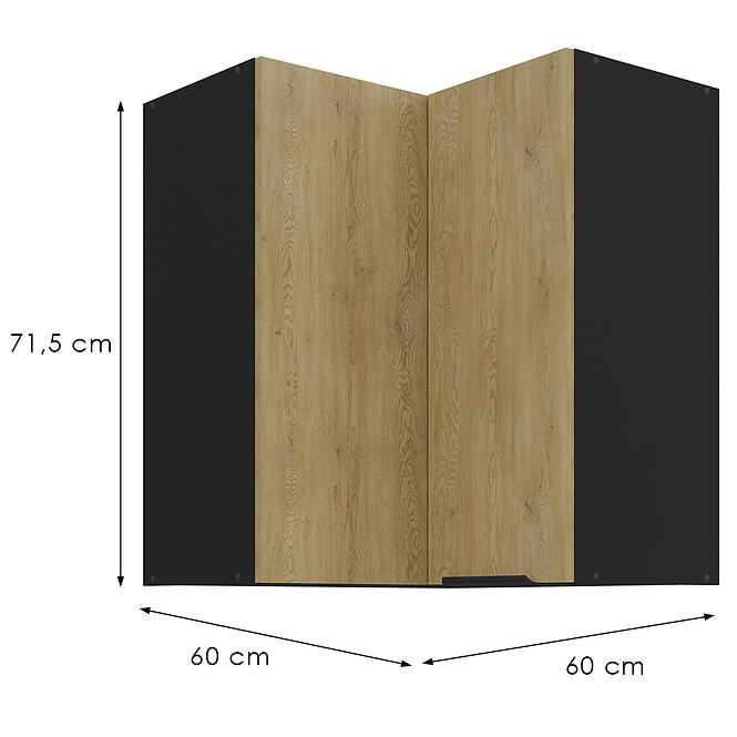 Konyhaszekrény Cremona Bl 60x60 Gn-72 2f (90°),3