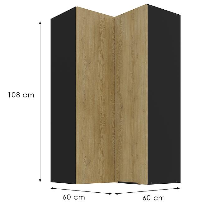 Konyhaszekrény Cremona Bl 60x60 Gn-108 2f (90°),3