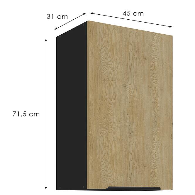 Konyhaszekrény Cremona Bl 45g-72 1f,3