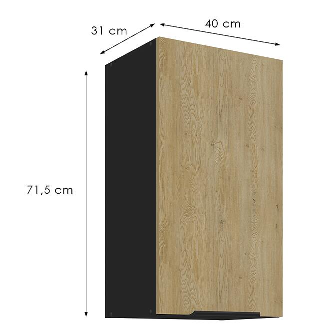 Konyhaszekrény Cremona Bl 40g-72 1f,3