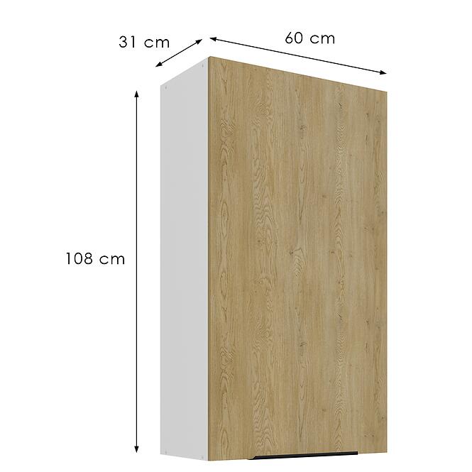 Konyhaszekrény Cremona Wh 60g-108 1f,3