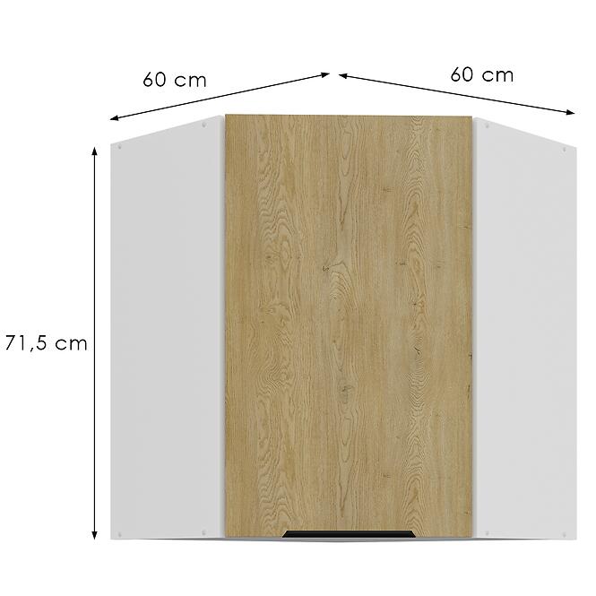 Konyhaszekrény Cremona Wh 60x60 Gn-72 1f (45°),3