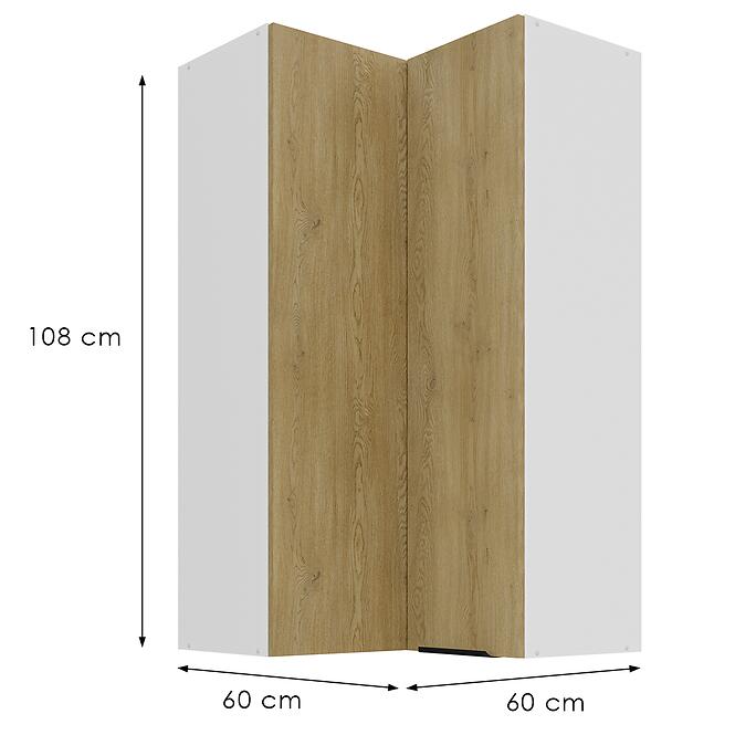Konyhaszekrény Cremona Wh 60x60 Gn-108 2f (90°),3