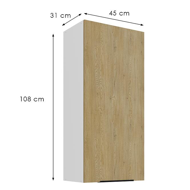 Konyhaszekrény Cremona Wh 50g-108 1f,3