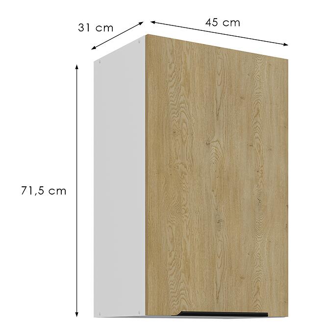 Konyhaszekrény Cremona Wh 45g-72 1f,3