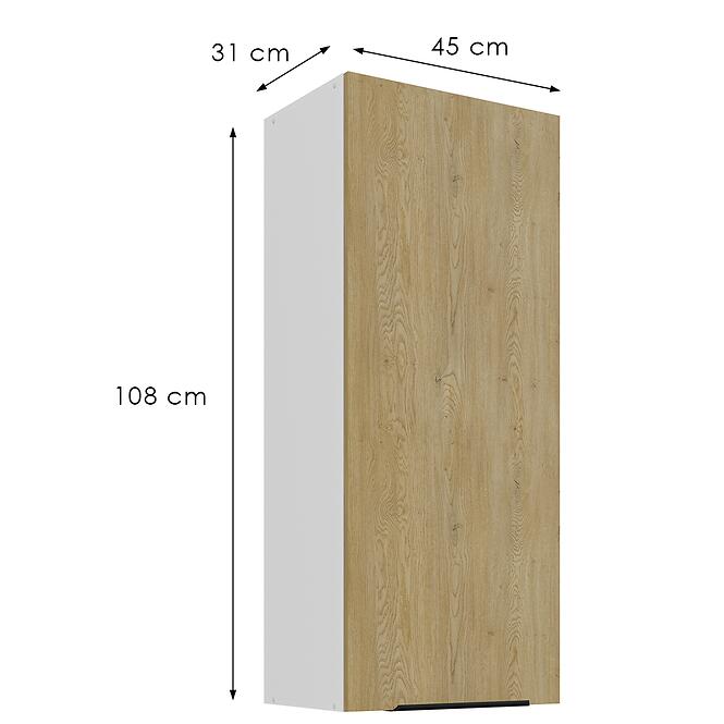 Konyhaszekrény Cremona Wh 45g-108 1f,3