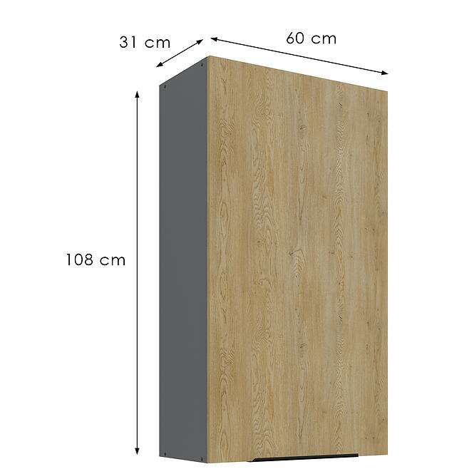 Konyhaszekrény Cremona Ant 60g-108 1f,3
