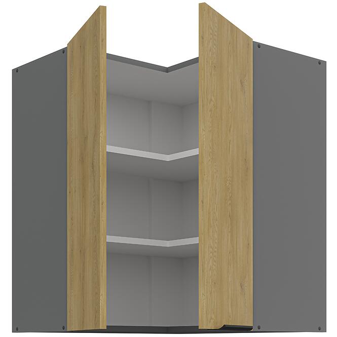 Konyhaszekrény Cremona Ant 60x60 Gn-72 2f (90°),2