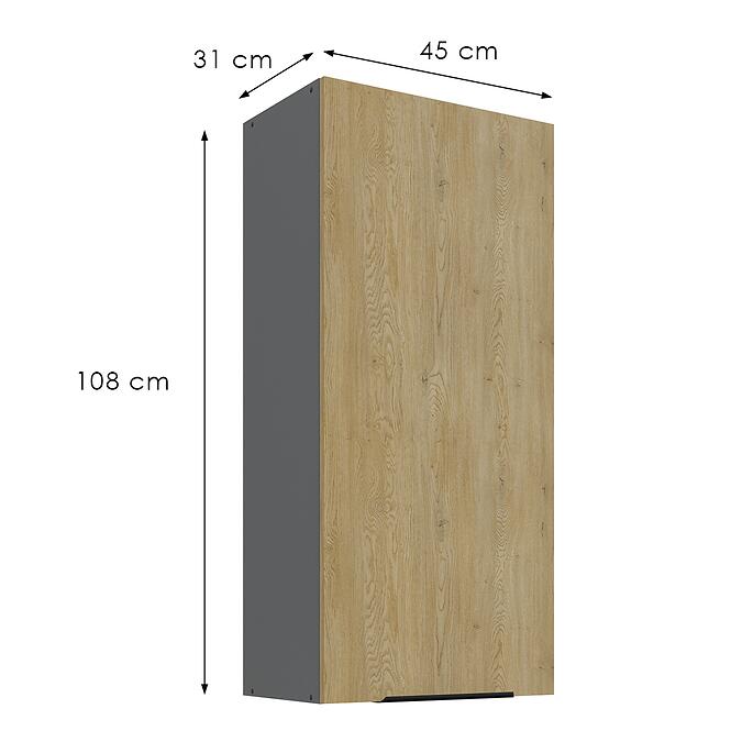 Konyhaszekrény Cremona Ant 50g-108 1f,3