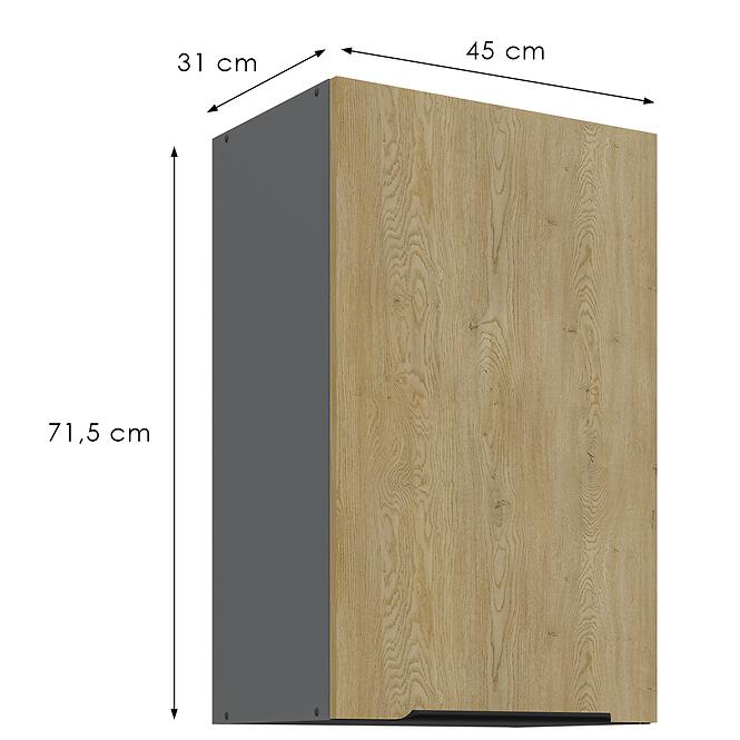 Konyhaszekrény Cremona Ant 45g-72 1f,3