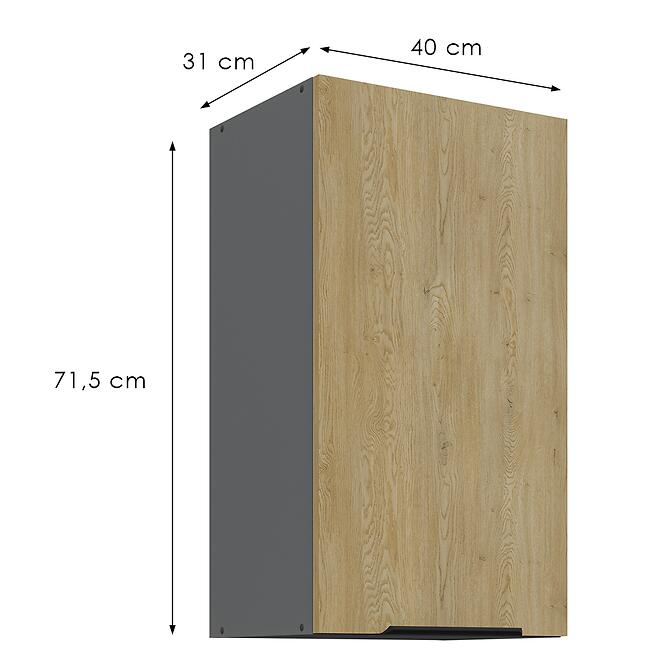 Konyhaszekrény Cremona Ant 40g-72 1f,3
