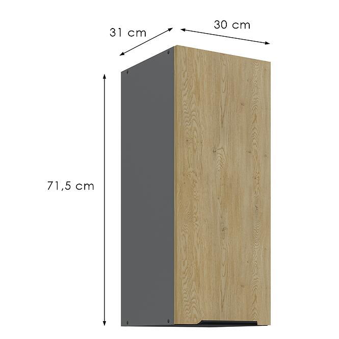 Konyhaszekrény Cremona Ant 30g-72 1f,3