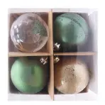 4 darabos karácsonyi gömb készlet 8 cm mix b04szjbt