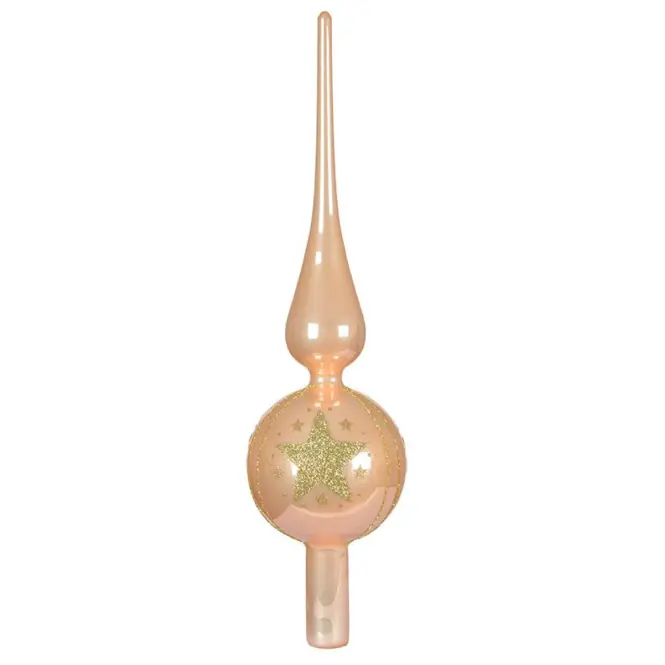 Üveg csúcsdísz karácsonyfára mix 31 cm 9170206