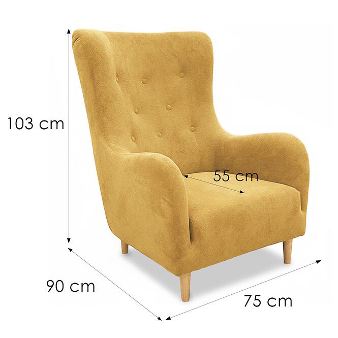 Fotel Benetto Gerra 35 dr.oo/1 sárga,3