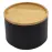 Konténer bambusz fedéllel FTC700-A black ø13x9 cm