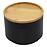 Konténer bambusz fedéllel FTC700-A black ø13x9 cm