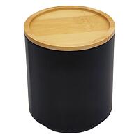 Konténer bambusz fedéllel FTC700-B black ø11x12,2 cm