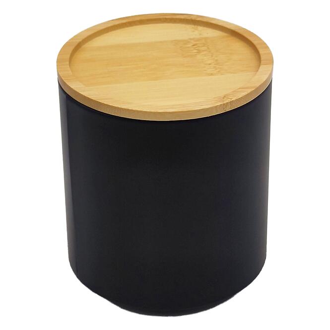 Konténer bambusz fedéllel FTC700-B black ø11x12,2 cm