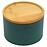 Konténer bambusz fedéllel FTC700-A dark green ø13x9 cm