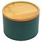 Konténer bambusz fedéllel FTC700-A dark green ø13x9 cm