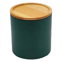 Konténer bambusz fedéllel FTC700-B dark green ø11x12,2 cm