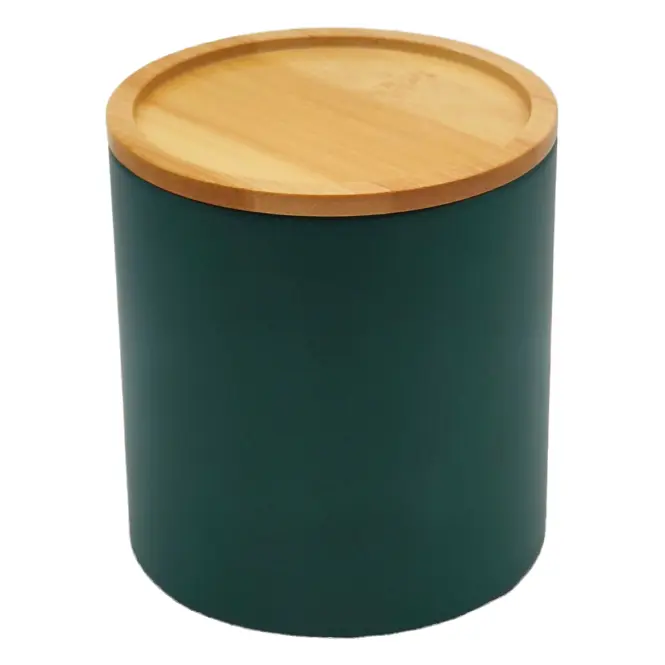 Konténer bambusz fedéllel FTC700-B dark green ø11x12,2 cm
