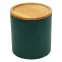 Konténer bambusz fedéllel FTC700-B dark green ø11x12,2 cm