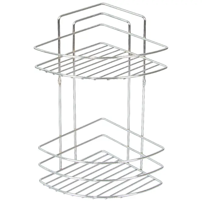 Kádszegélyes sarokpolc dupla króm MX0964