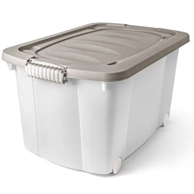 Kerekes doboz fogantyúkkal 45 l 60x40xh 32 cm (mix),2