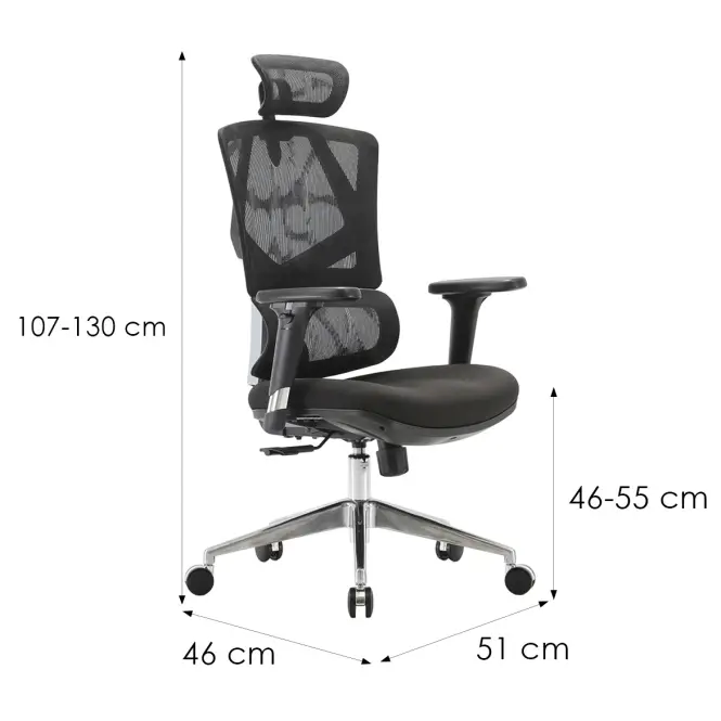 Irodai szék Angel Dakota 2.0 Fekete