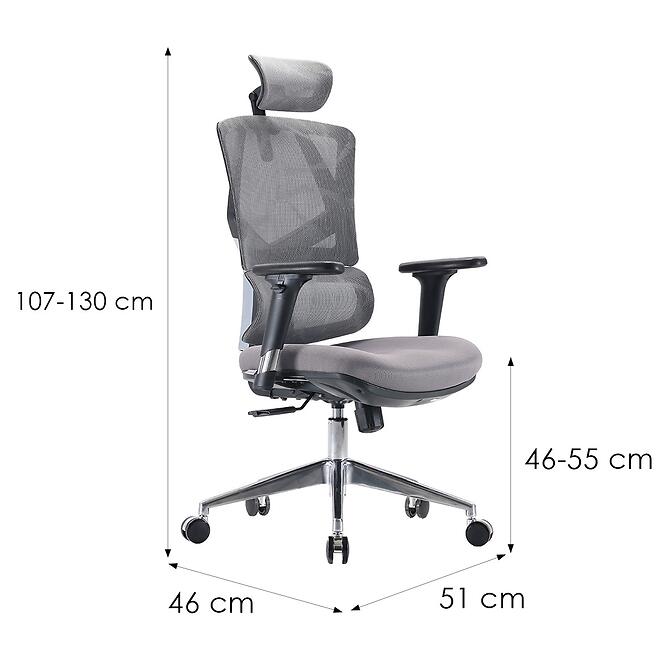 Irodai szék Angel Dakota 2.0 Grafit,9