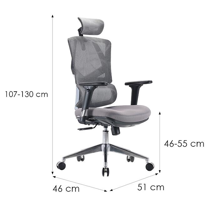 Irodai szék Angel Dakota 2.0 Grafit,2