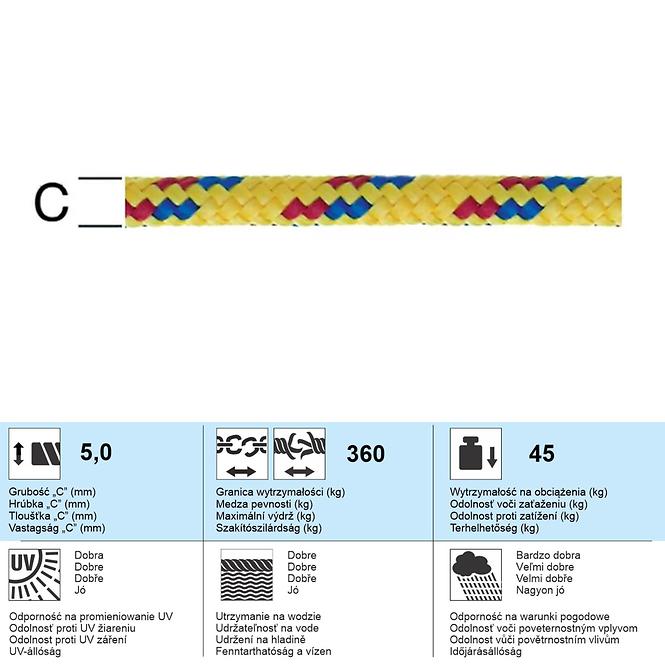 Zsinór belső lakkkal 5 mm