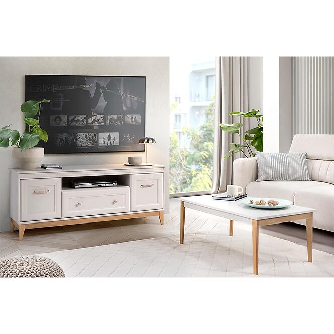 Ágy 160 Windsor 16w Kasmír/Természetes tölgy