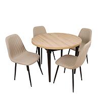 Étkező készlet 1+4 Leti artisan/fekete