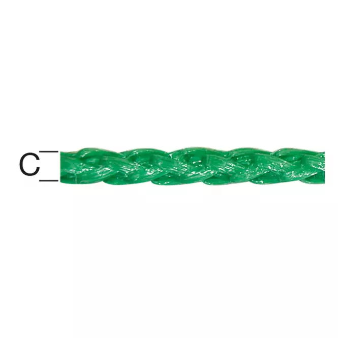 PP drót 4 mm zöld