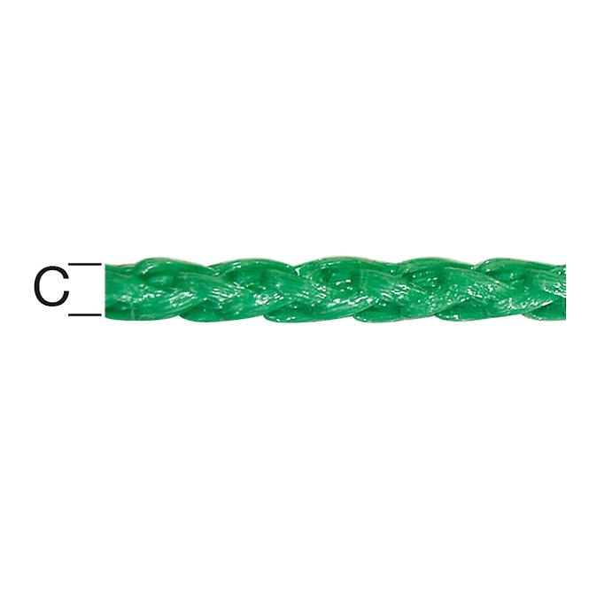 PP drót 4 mm zöld