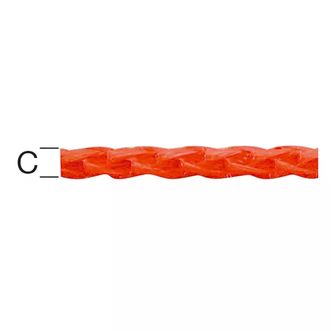 PP drótvörös szín 4 mm