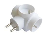 Elosztó 3X2P+Z Z/U fehér 28207