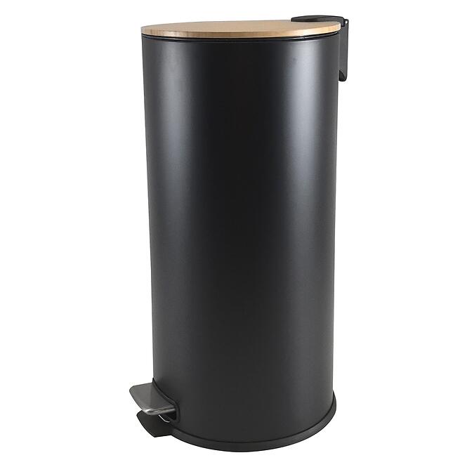 Szemetes 30 l-es matt fekete