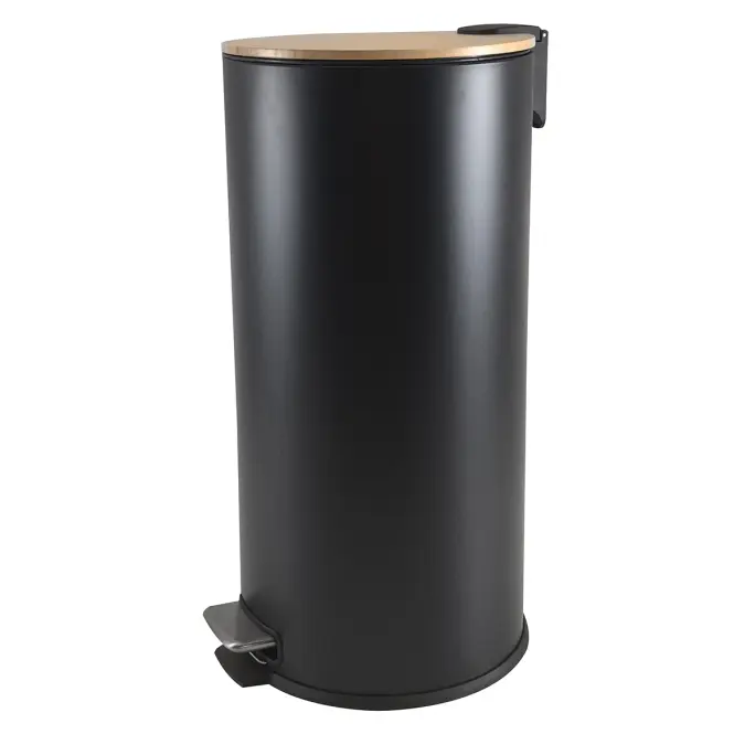 Szemetes 30 l-es matt fekete