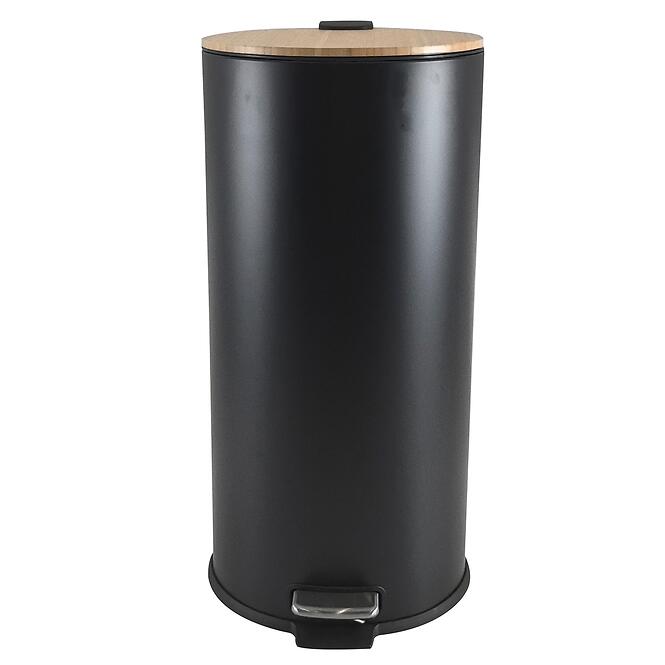 Szemetes 30 l-es matt fekete