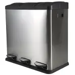 Szemetes 60 l (3x20 l) ezüst matt