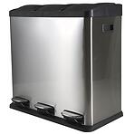 Szemetes 60 l (3x20 l) ezüst matt