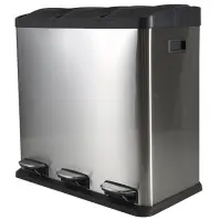 Szemetes 60 l (3x20 l) ezüst matt