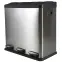 Szemetes 60 l (3x20 l) ezüst matt