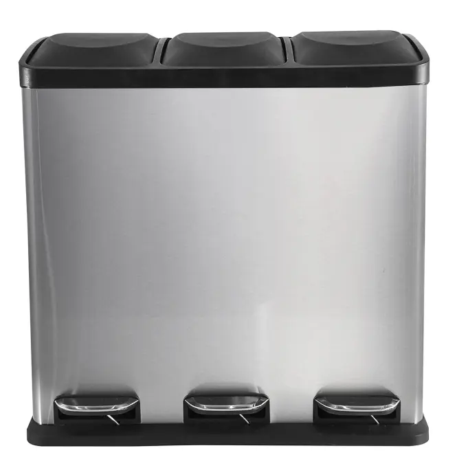 Szemetes 60 l (3x20 l) ezüst matt,2