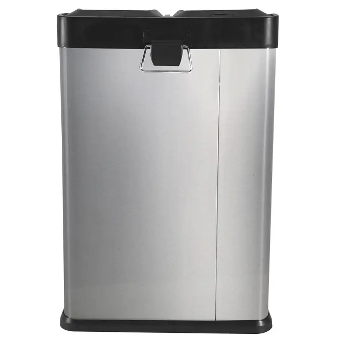 Szemetes 40 l (2x20 l) ezüst matt,3