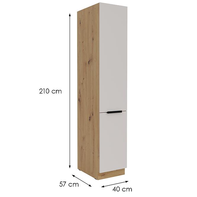 Konyhaszekrény Solea cashmere/artisan 40DK-210 2F